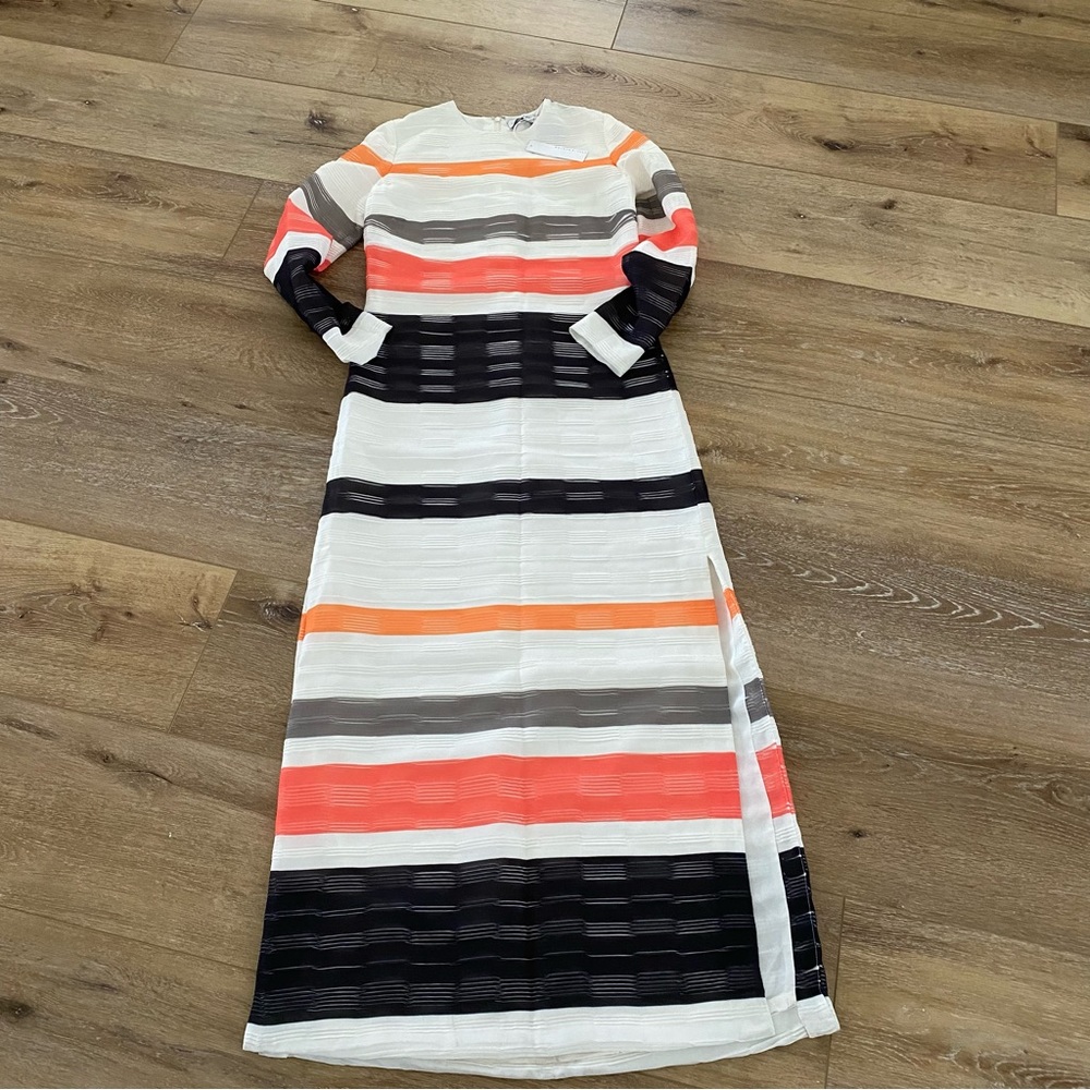 Nellie Partow stripes long dress